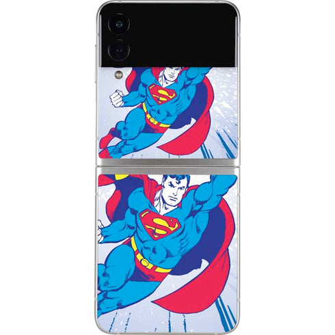 DC Comics Superman Vintage Action Pose Galaxy Z Flip3 5G Skin